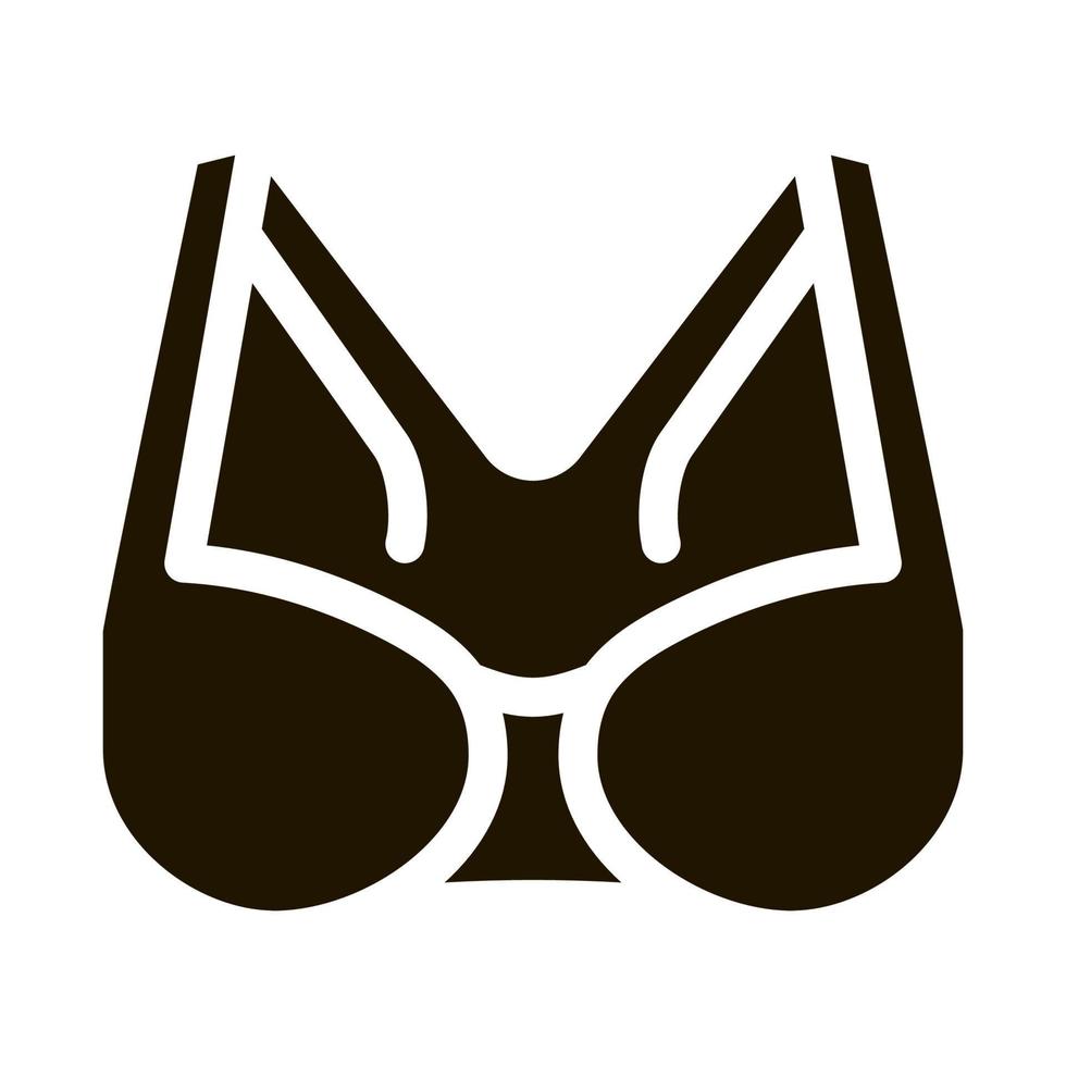 Sportive Bra Icon Vector Glyph Illustration