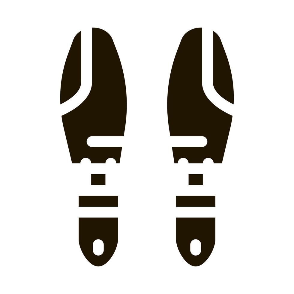 Shoe Sole Detail Icon Vector Glyph Illustration