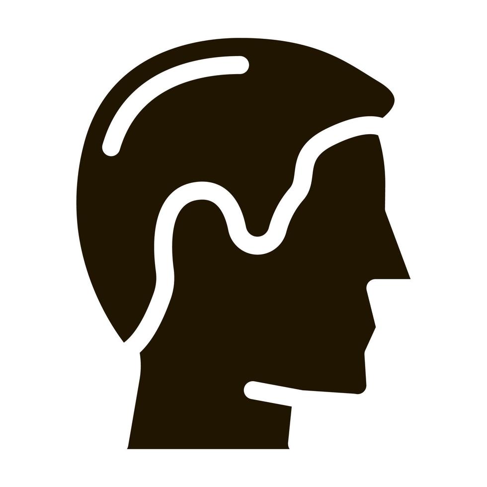 Man Silhouette Icon Vector Glyph Illustration