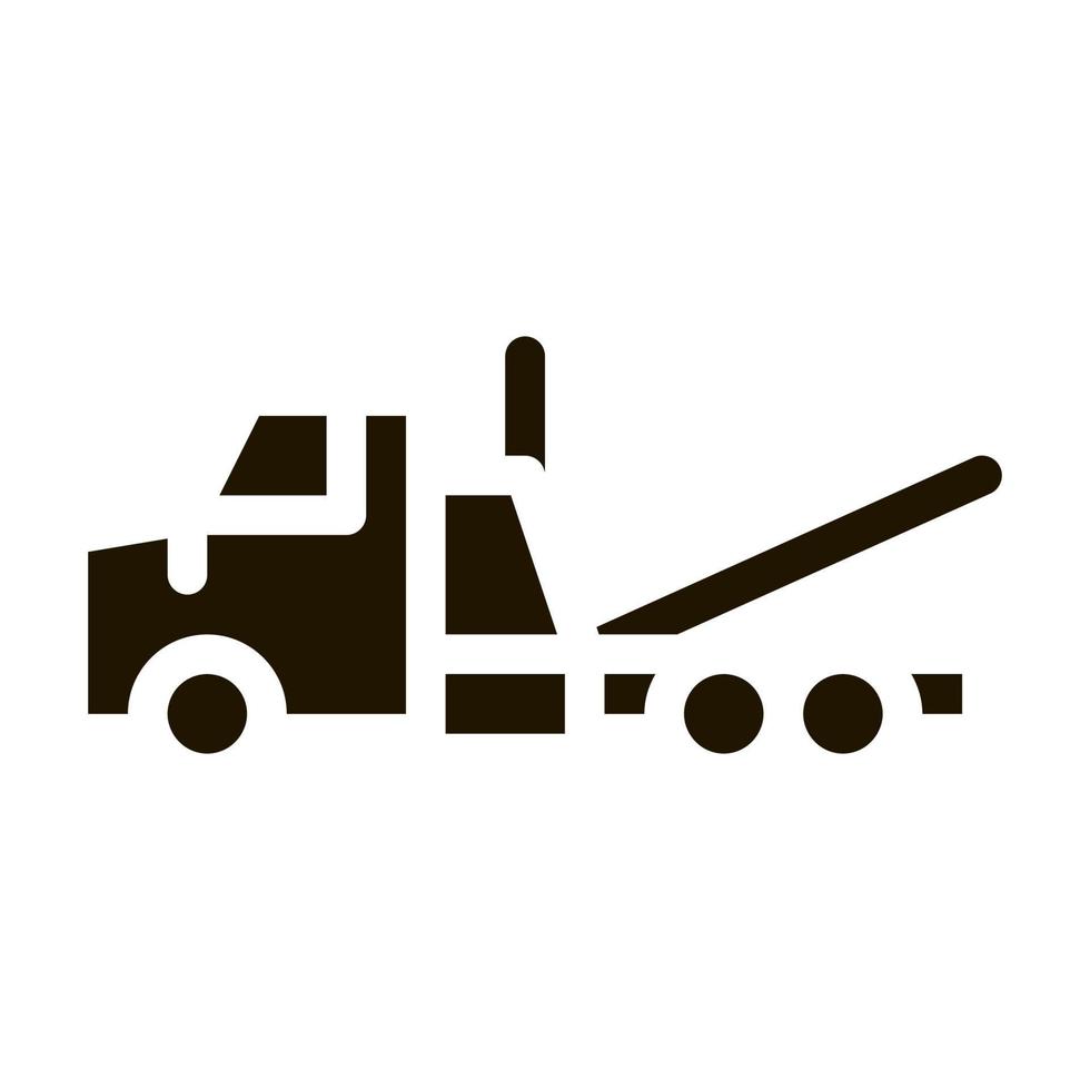 Tow Trick Service Icon Vector Glyph Illustration