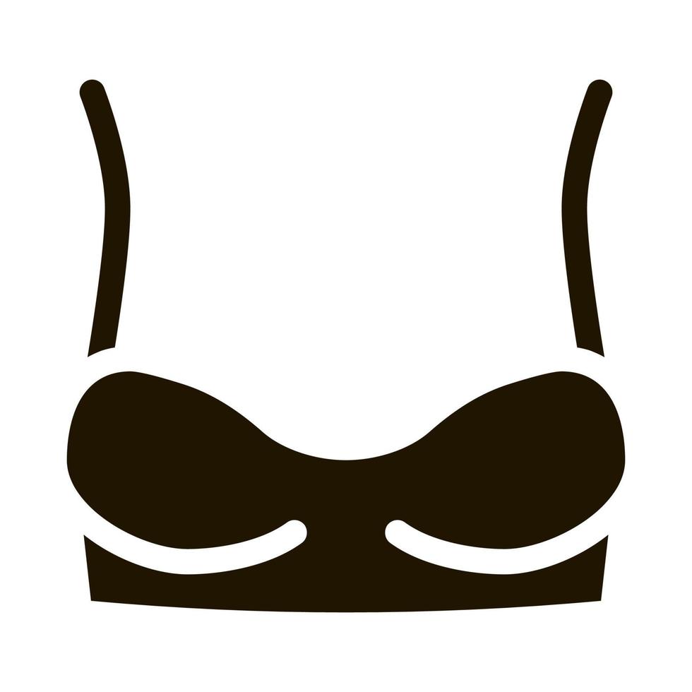 Underwire Bra Icon Vector Glyph Illustration