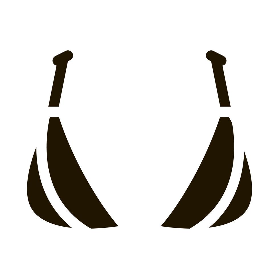 Triangle Brassiere Icon Vector Glyph Illustration