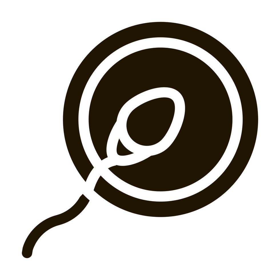 Sperm Cell Egg Icon Vector Glyph Illustration