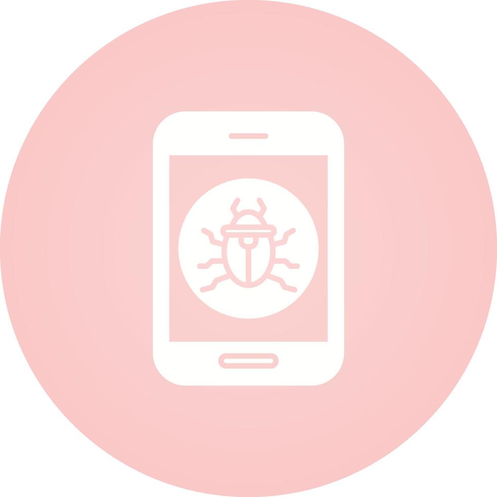 Mobile Virus Vector Icon