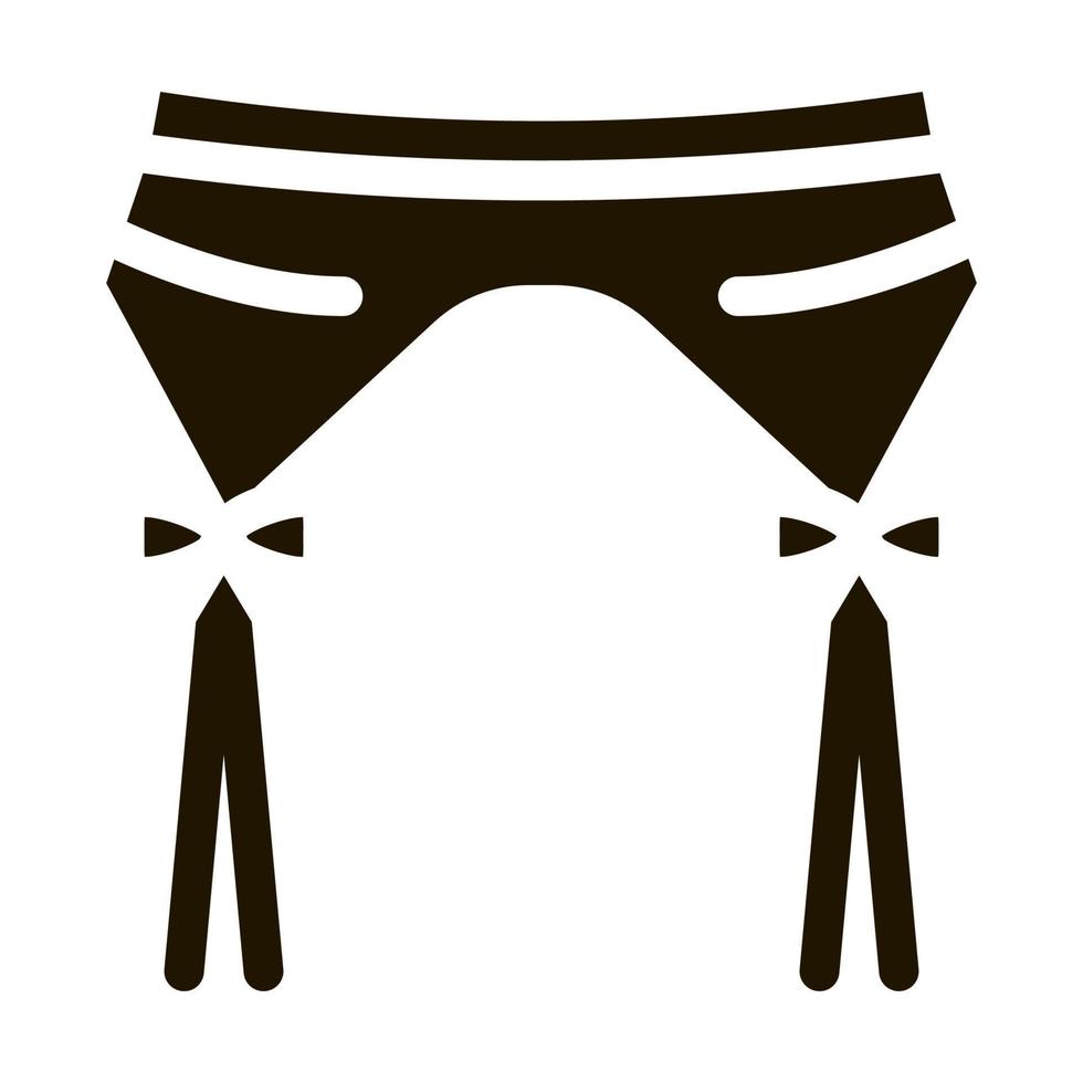 Suspender Belt Icon Vector Glyph Illustration