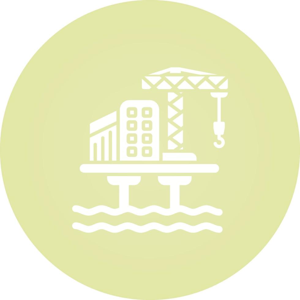 Oil Platform Vector Icon