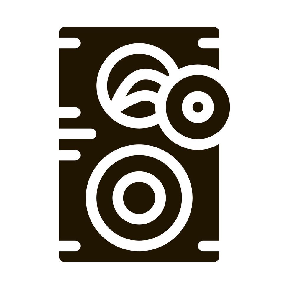 Broken Dynamic Icon Vector Glyph Illustration