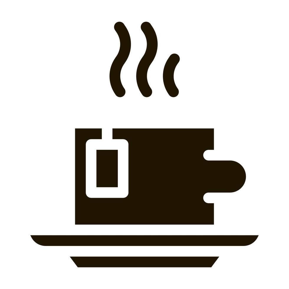 Hot Tea Drink Cup Icon Illustration vector