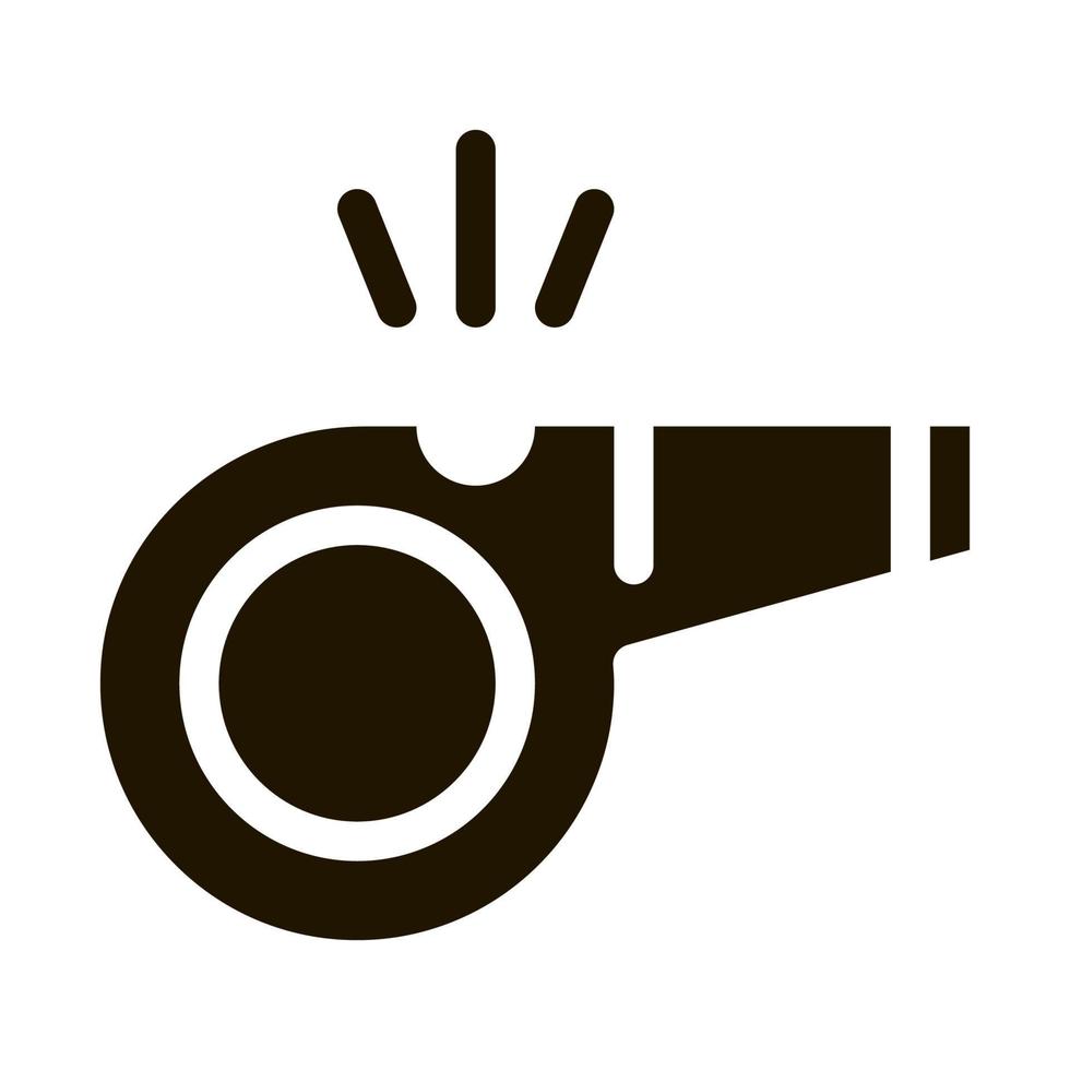 Whistle Arbitrator Tool Icon Illustration vector