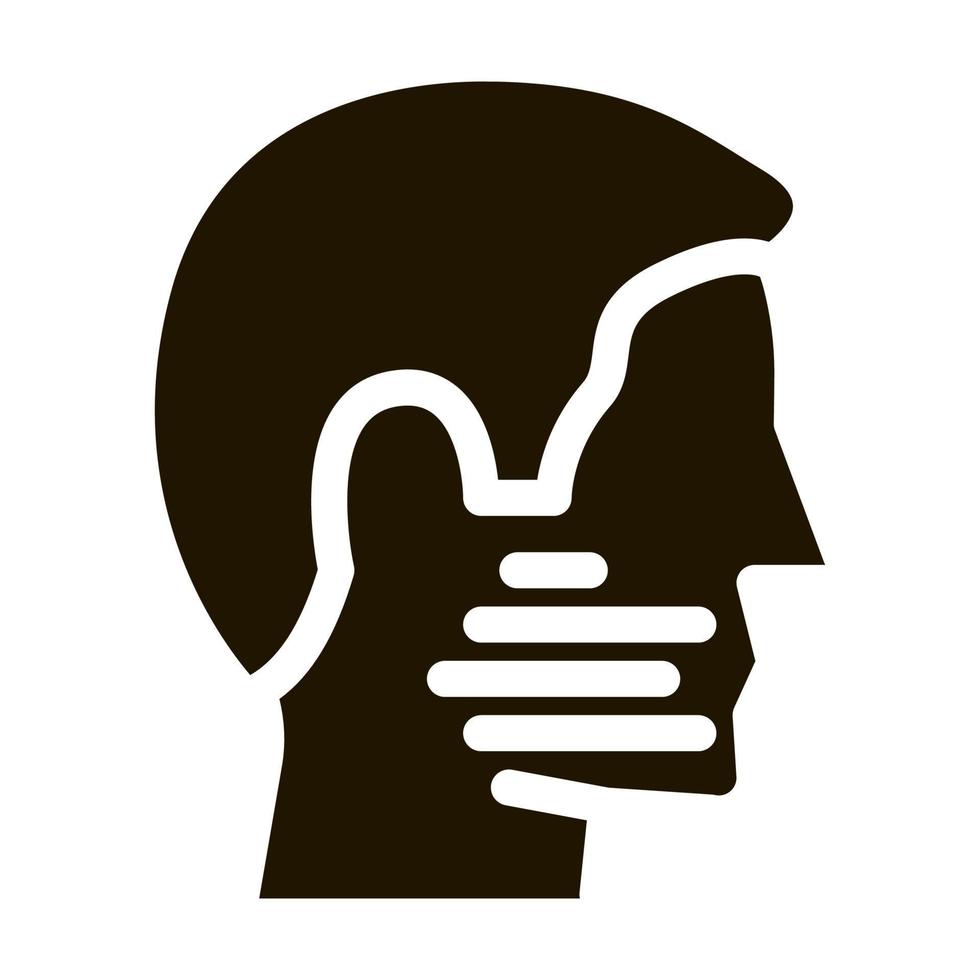 Human Facial Bristle Icon Illustration vector