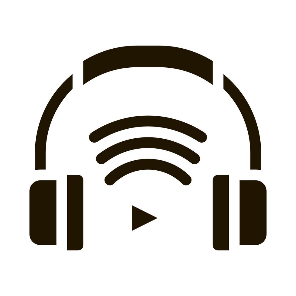 Headphones Host Device Icon Illustration vector