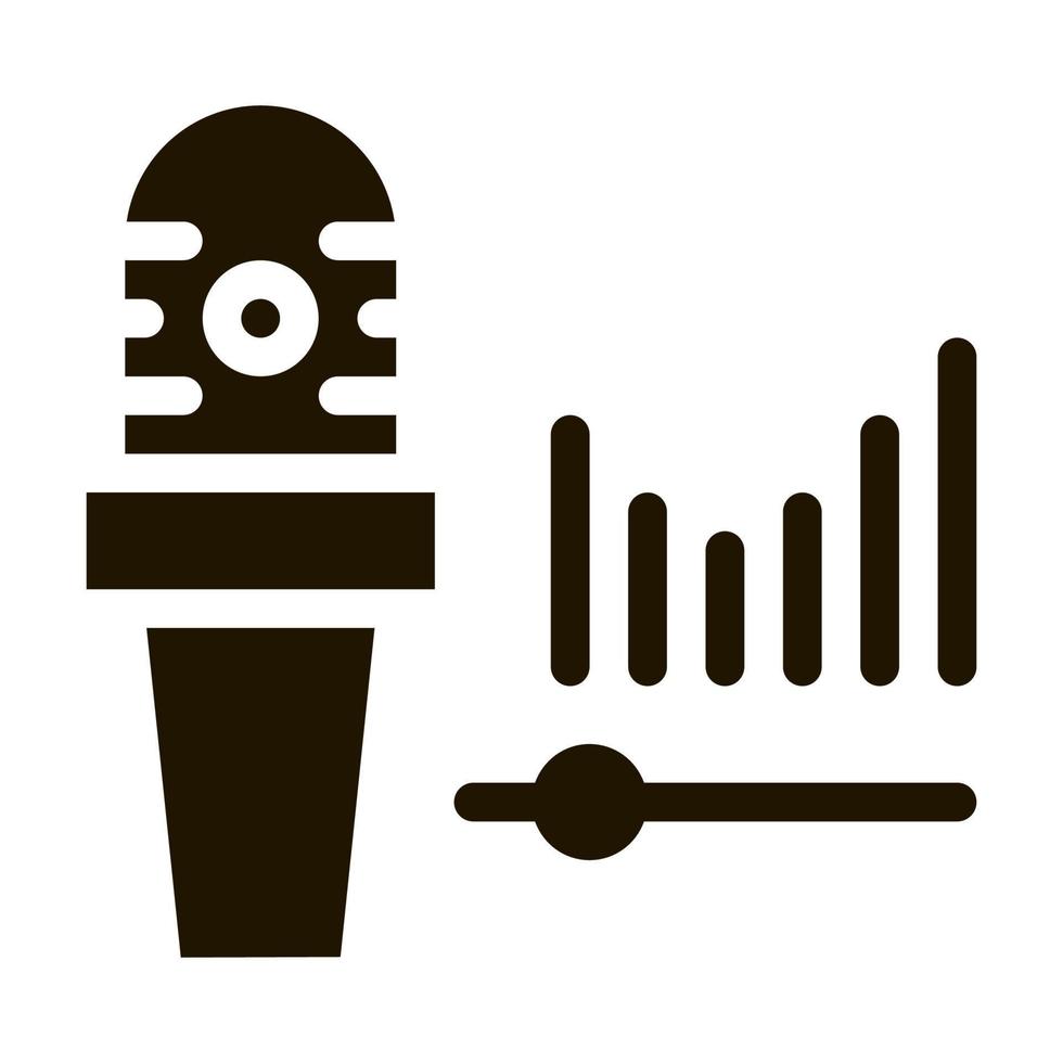 Microphone Audio Waves Icon Illustration vector