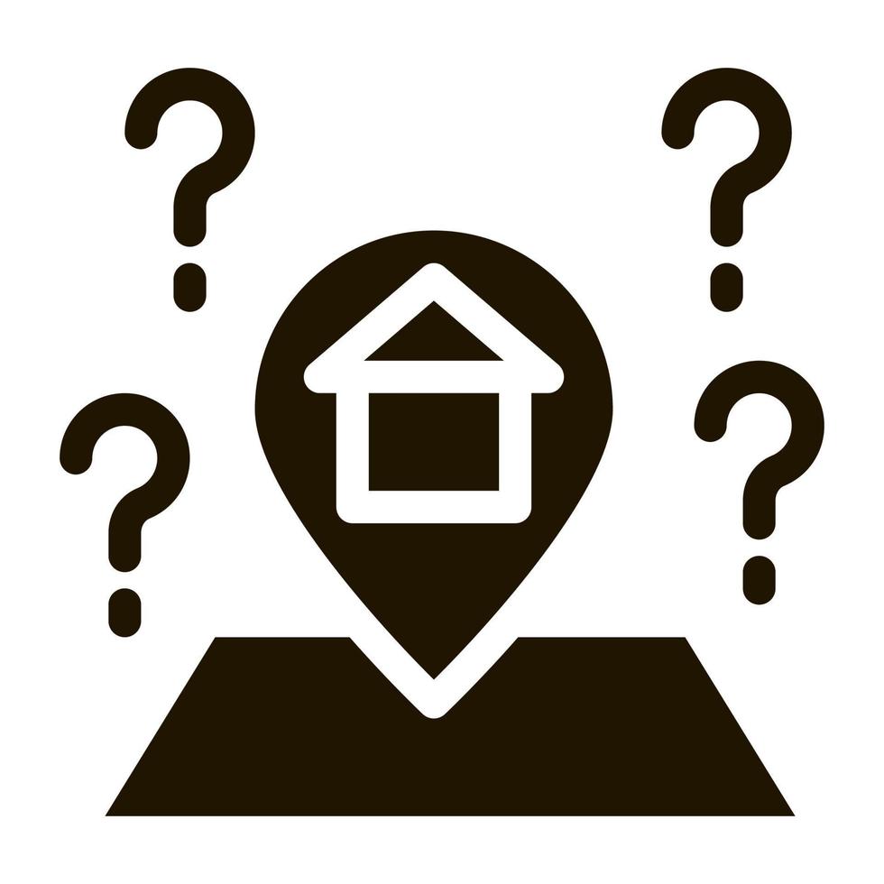 Gps Mark With House Icon Illustration vector