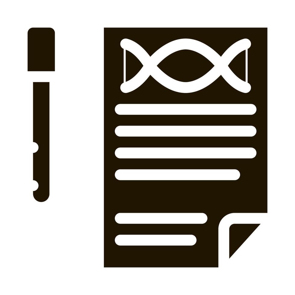 Result Test List Flask Icon Illustration vector
