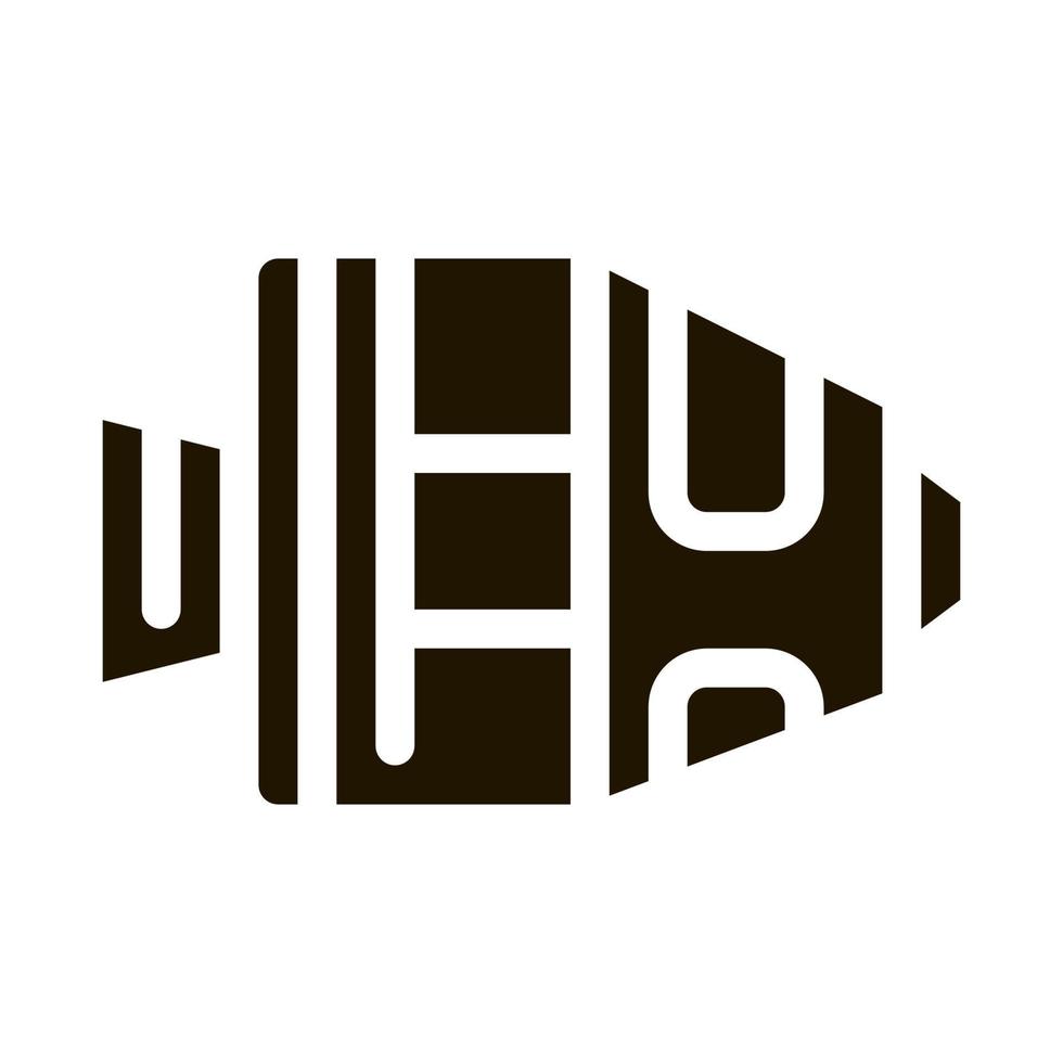 Spaceship Return Unit Icon Illustration vector