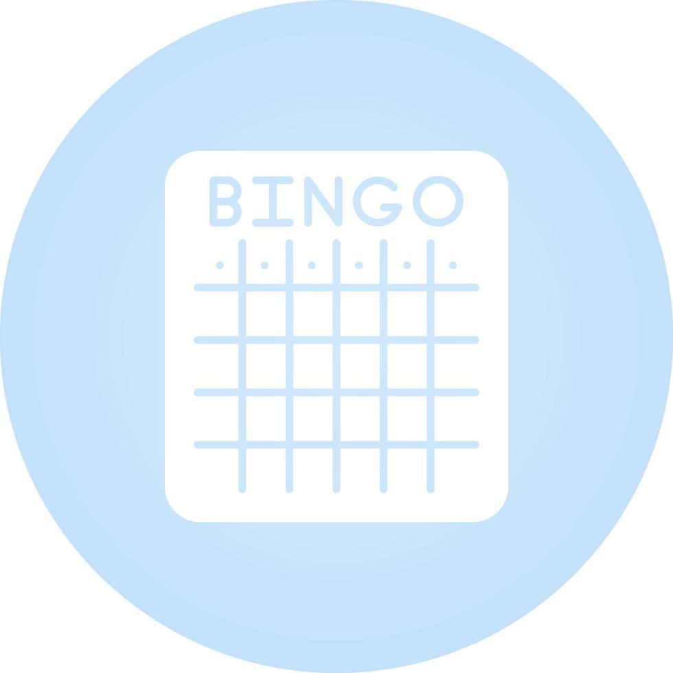 icono de vector de bingo