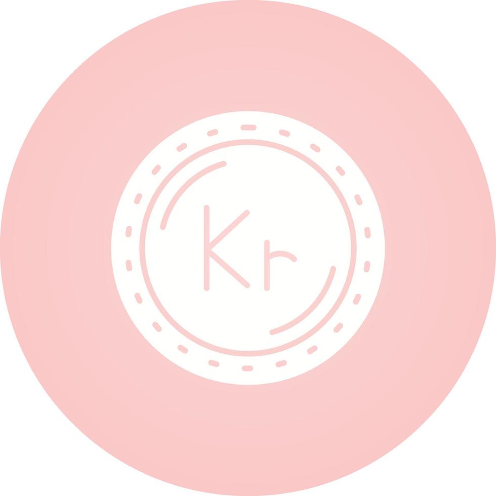 Krone Currency Vector Icon