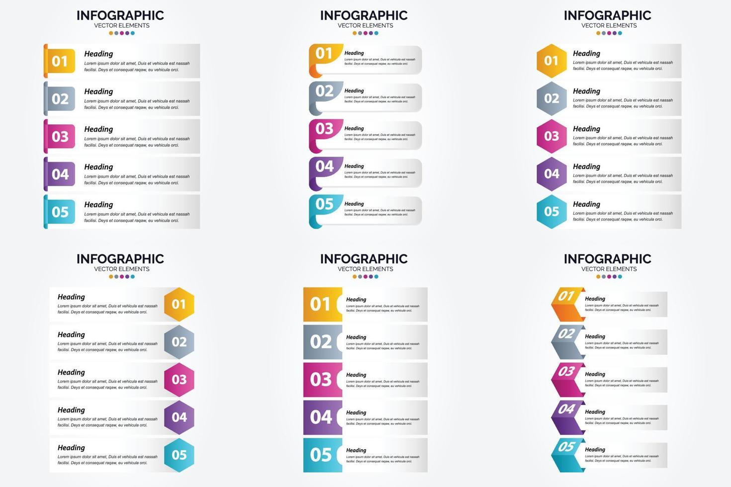 The vector illustrations in this set are perfect for creating infographics for advertising. brochures. flyers. and magazines.