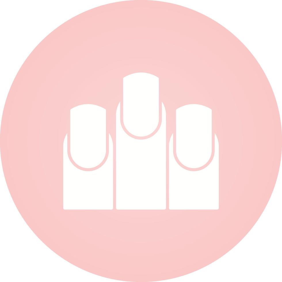 icono de vector de uñas