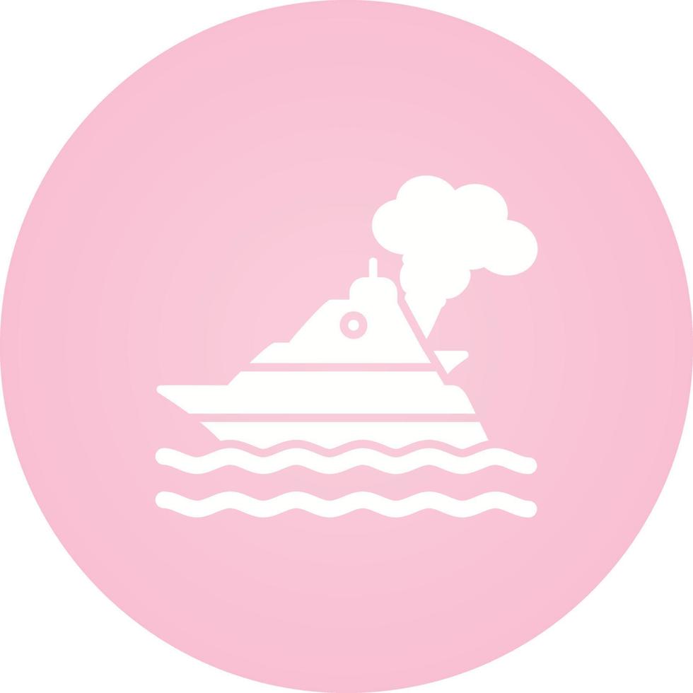 Ship Pollution Vector Icon