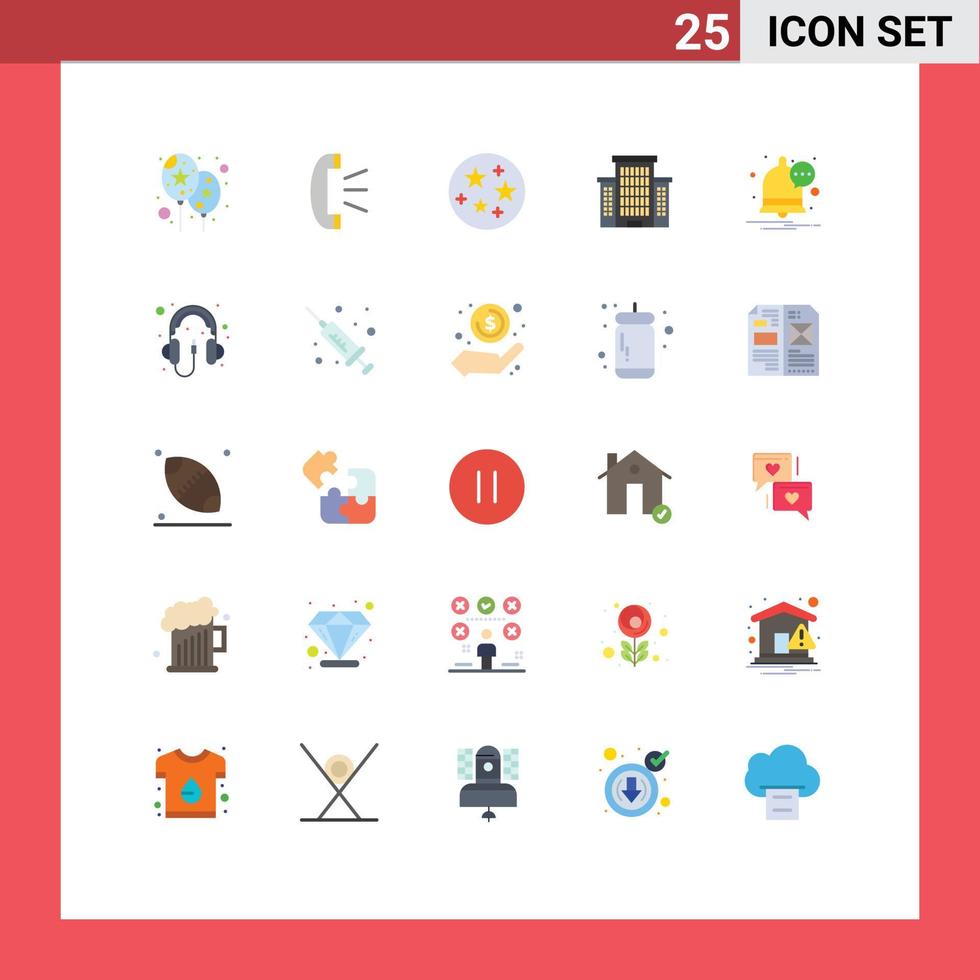 Stock Vector Icon Pack of 25 Line Signs and Symbols for computer notification space message office Editable Vector Design Elements