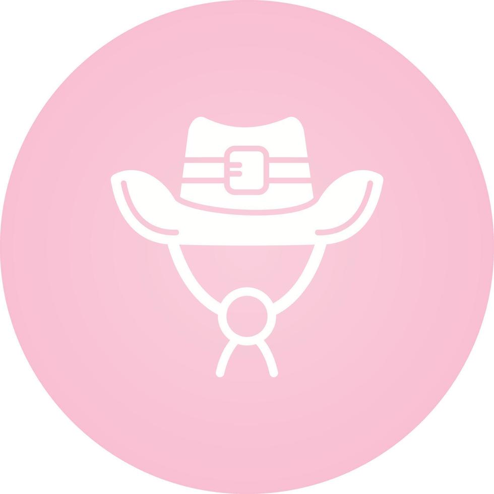 icono de vector de sombrero de vaquero