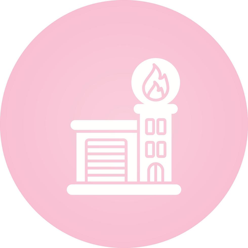 Fire Station Vector Icon