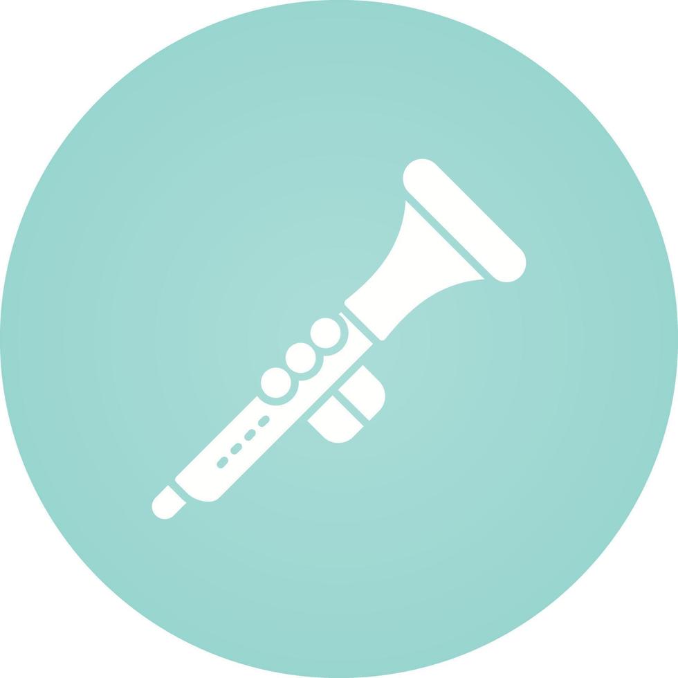 icono de vector de clarinete