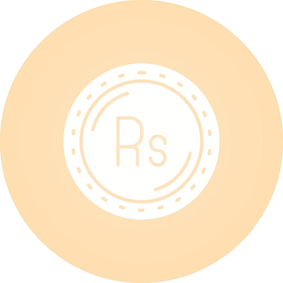 icono de vector de moneda rupia