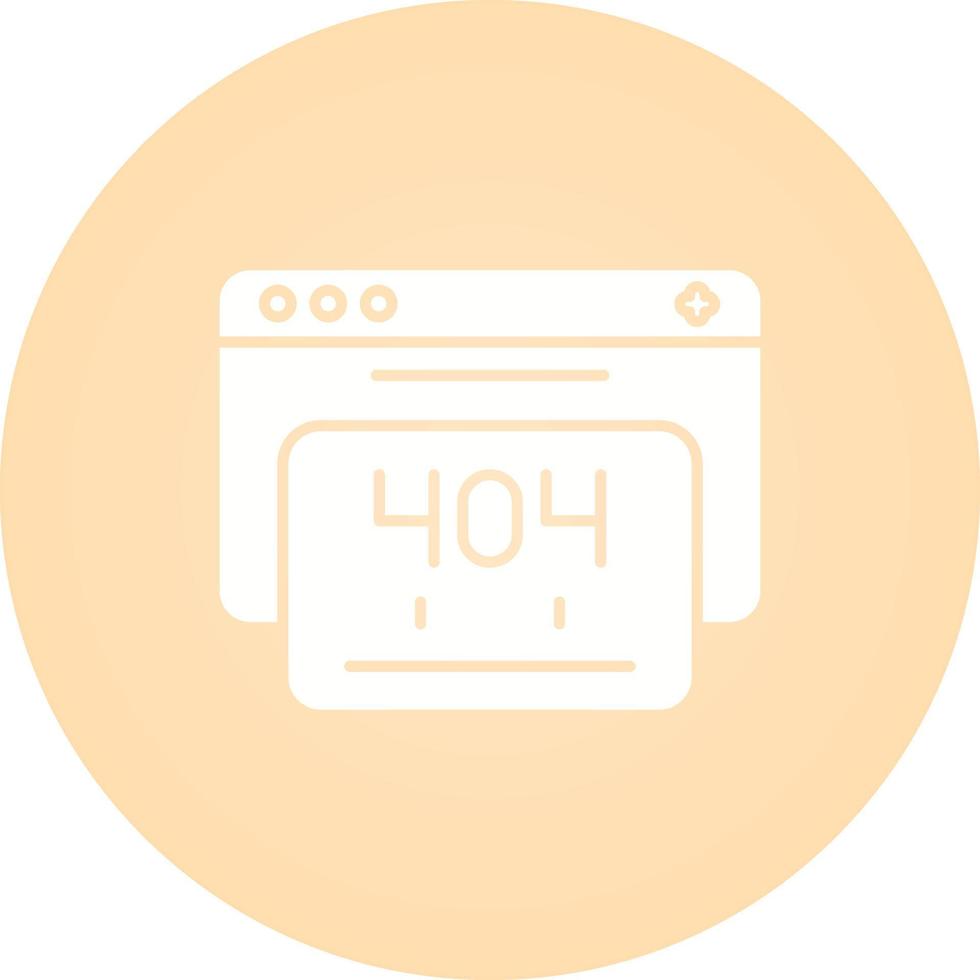 404 Error Vector Icon