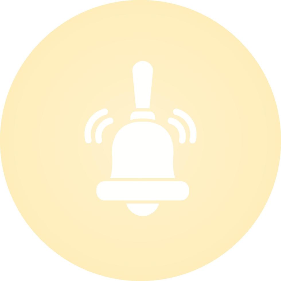 icono de vector de campana de anillo