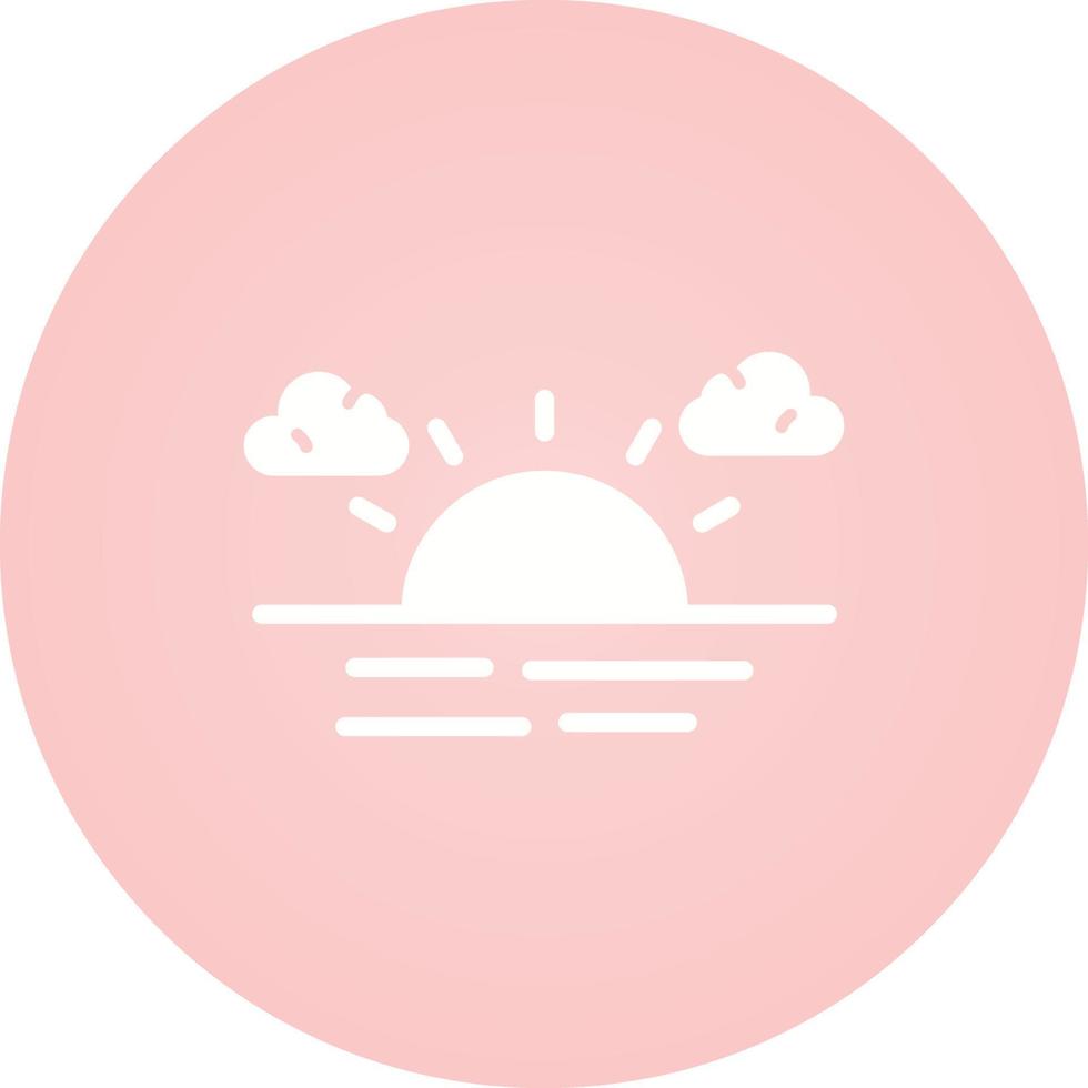 Sunset Vector Icon