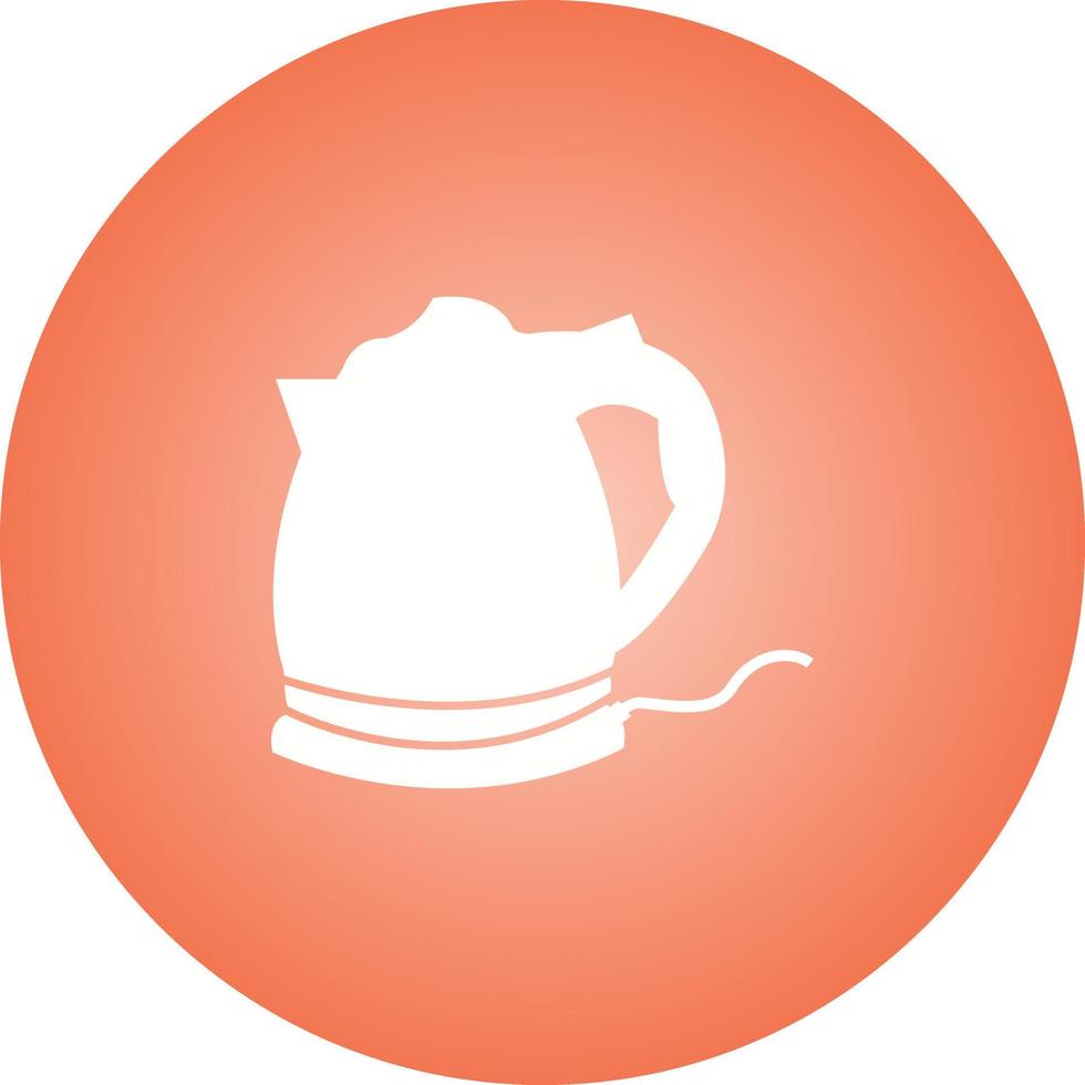 Unique Electric Kettle Glyph Vector Icon