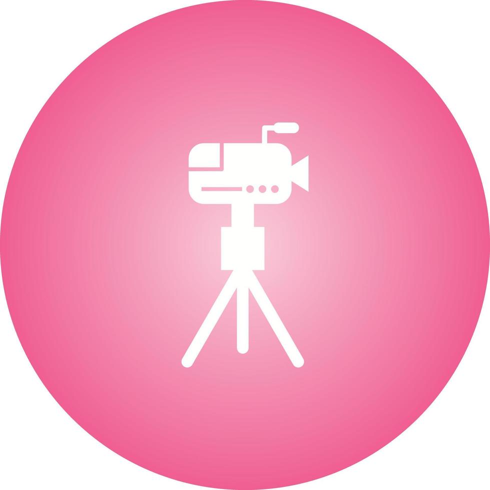 Unique News Camera Vector Glyph Icon