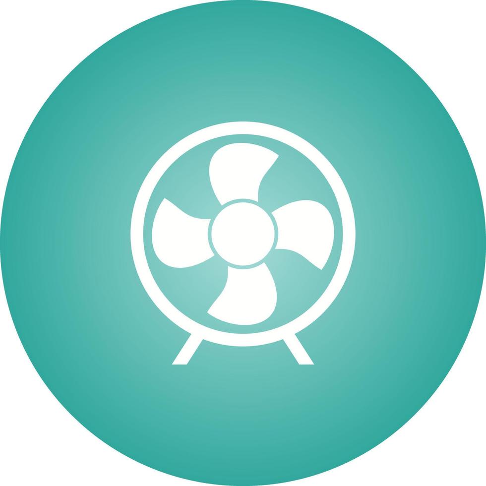 Unique Electric Fan Glyph Vector Icon