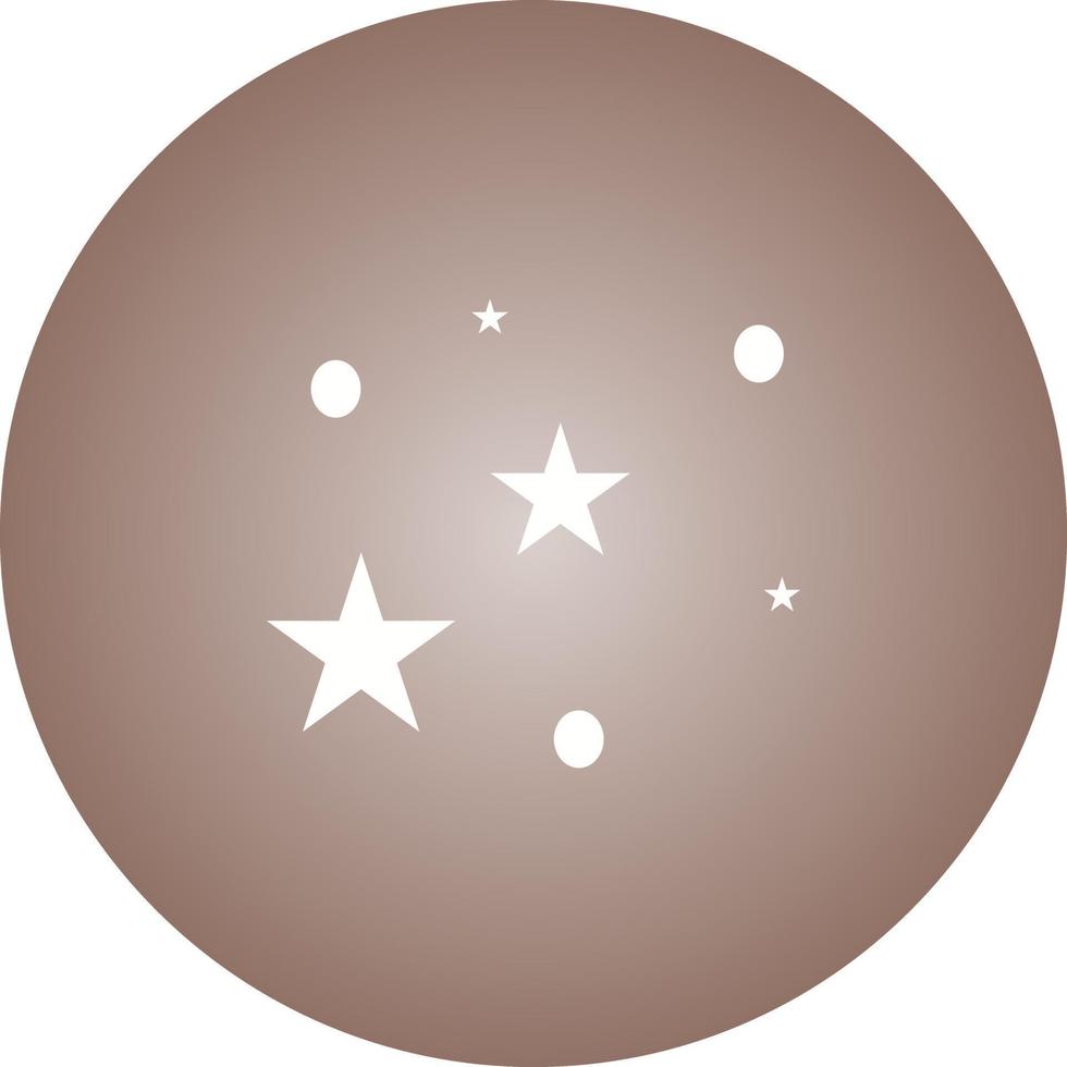 Unique Stars Vector Glyph Icon