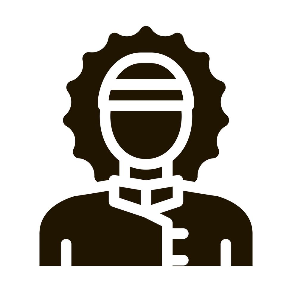 polar man icon vector symbol illustration