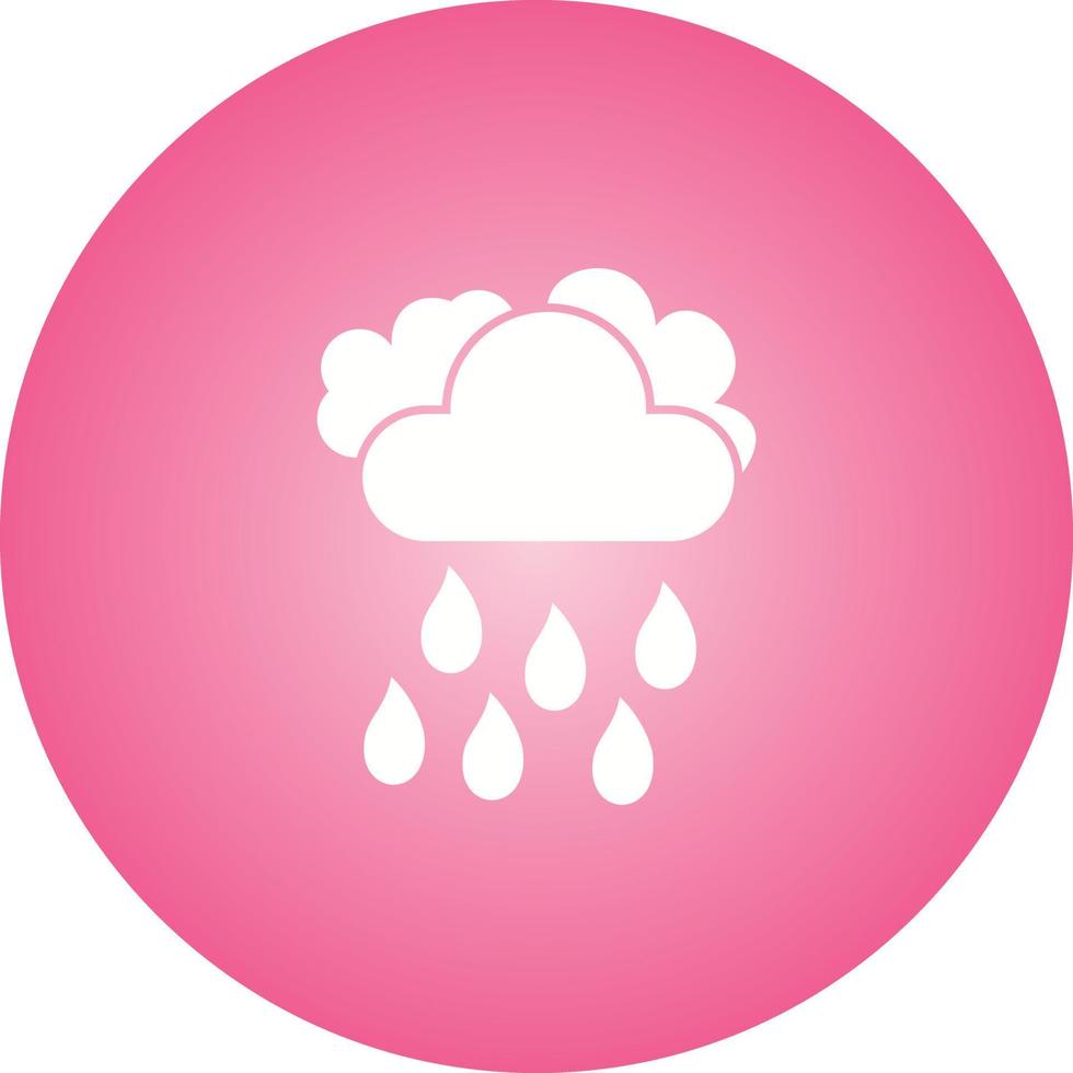 Unique Cloudy Weather Glyph Vector Icon