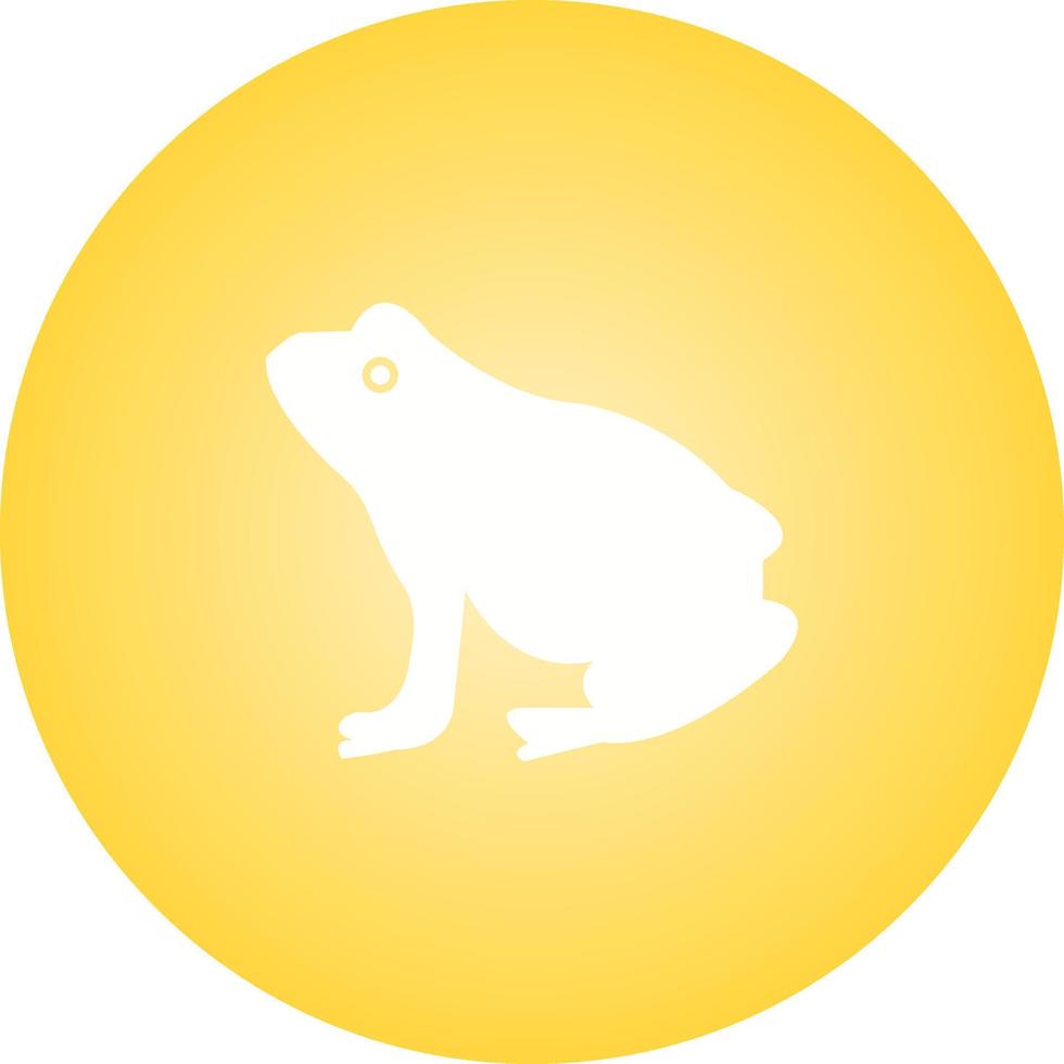 Unique Frog Vector Glyph Icon