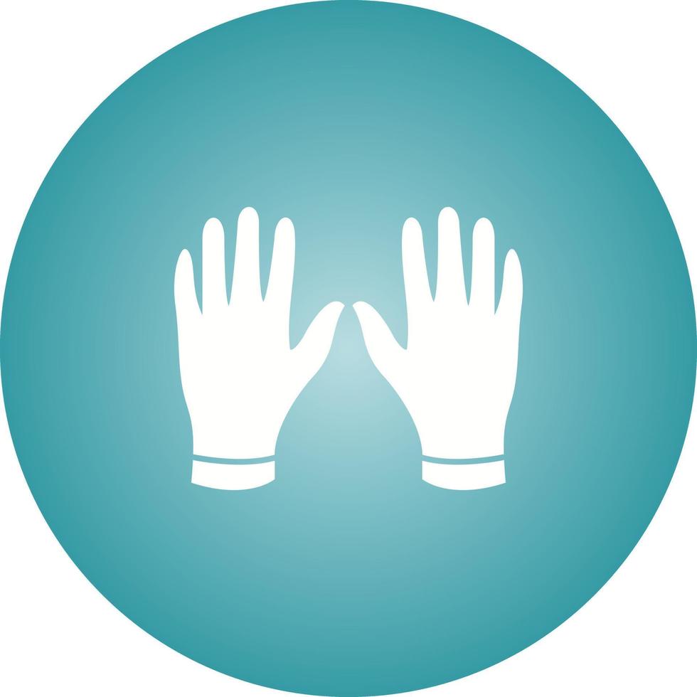 Unique Gloves Glyph Vector Icon