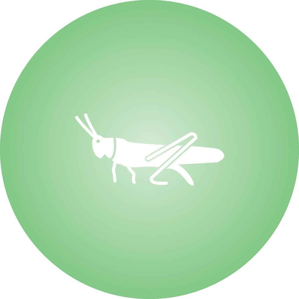 Unique grasshopper Glyph Vector Icon