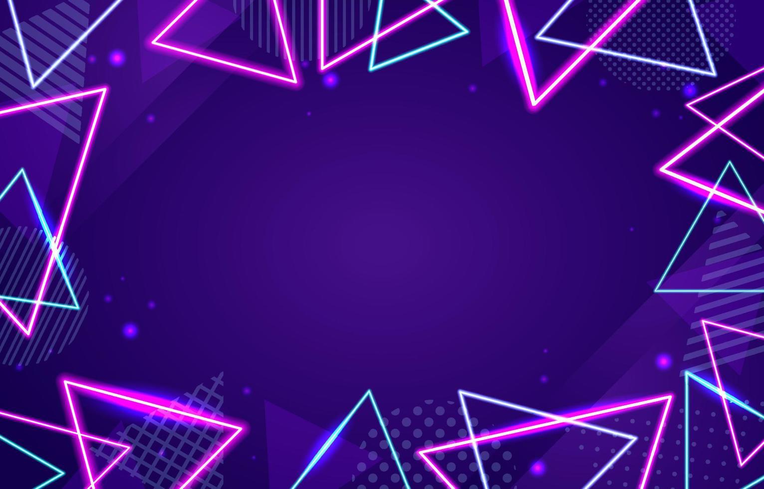 fondo de luces de neón vector