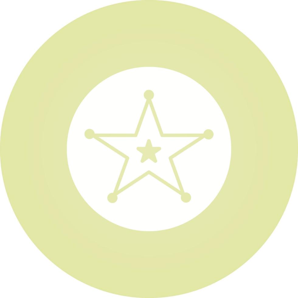 Sheriff Badge Vector Icon
