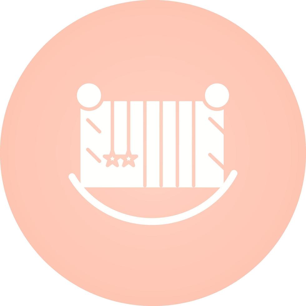 Baby Cot Vector Icon