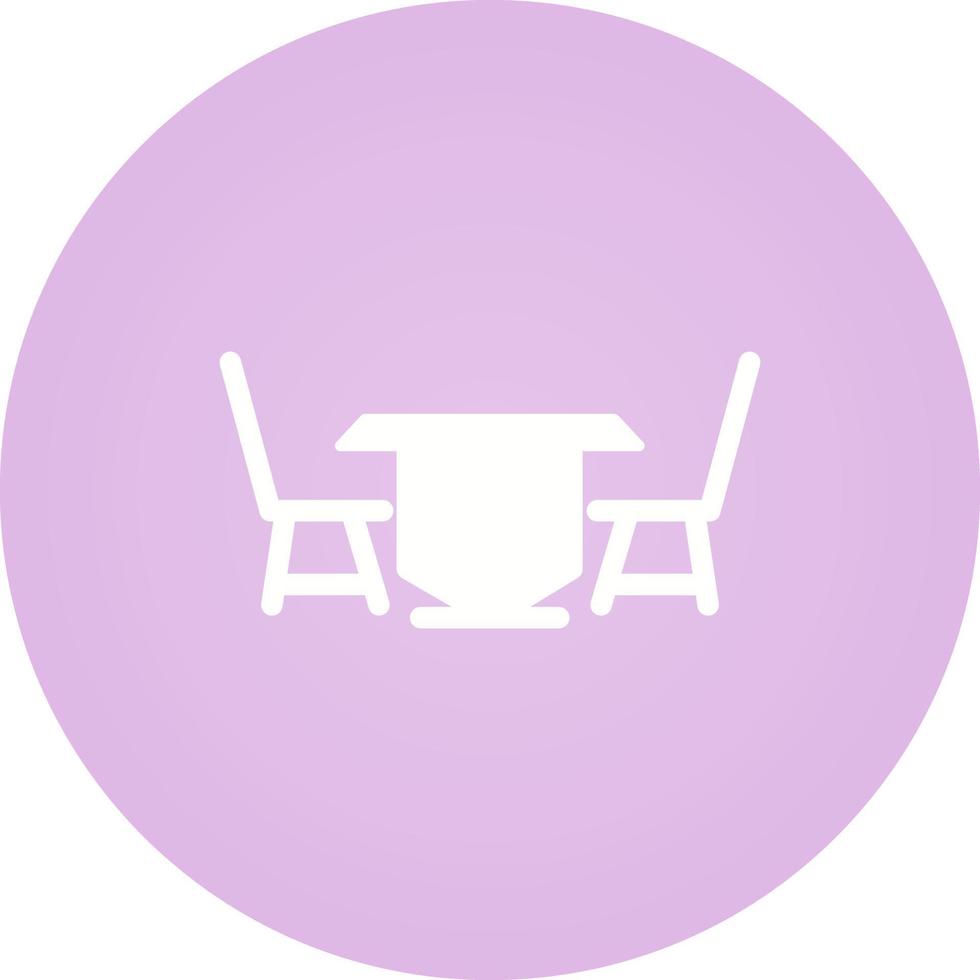 Lunch Table Vector Icon