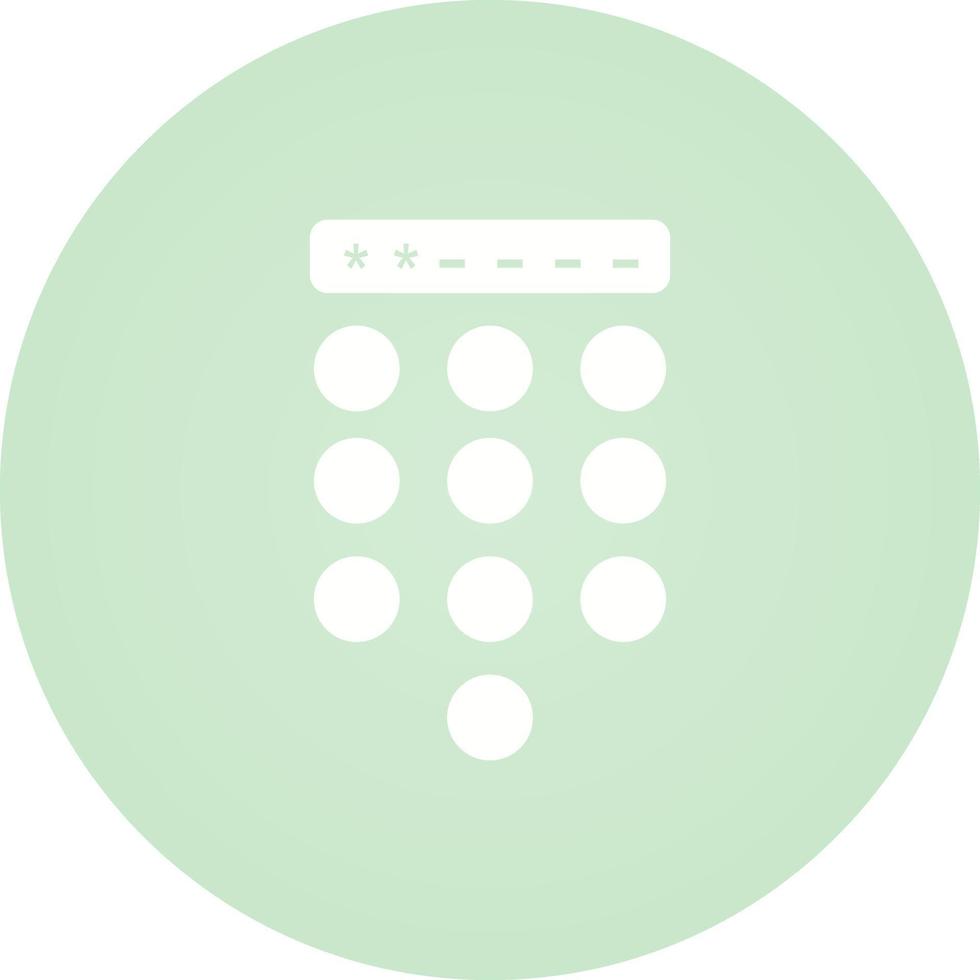 Passcode Lock Vector Icon