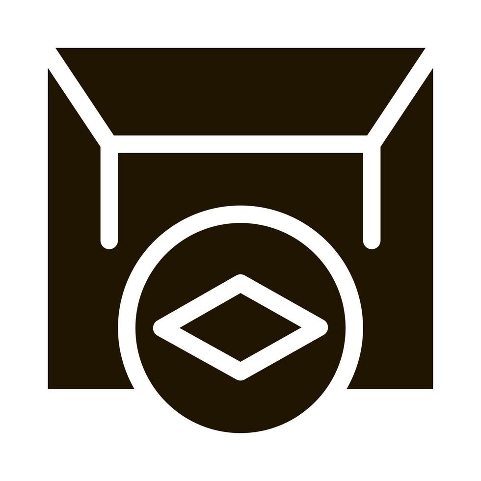 matte canvas stretch ceiling icon Vector Glyph Illustration