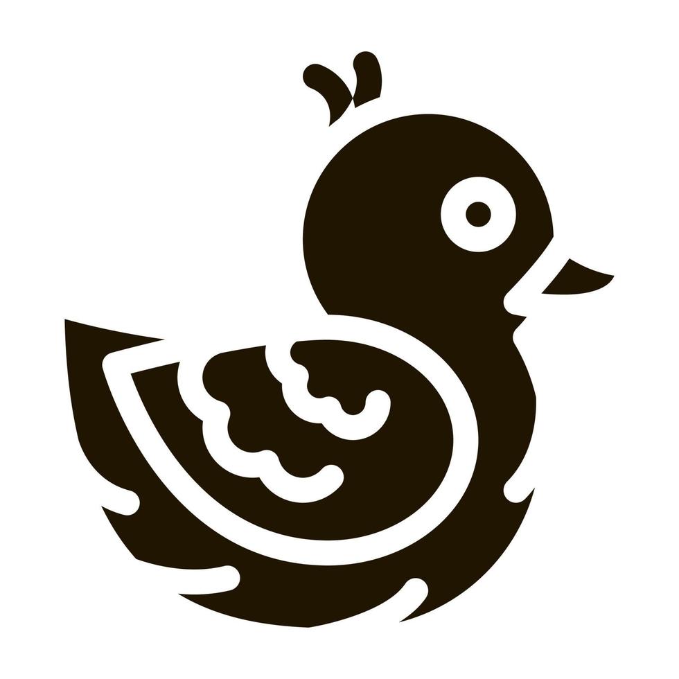 duck toy icon vector symbol illustration