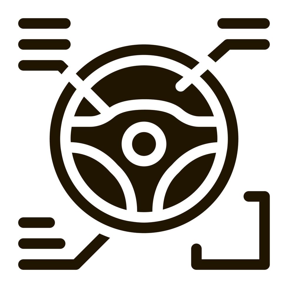 drive wheel characteristics icon Vector Glyph Illustration