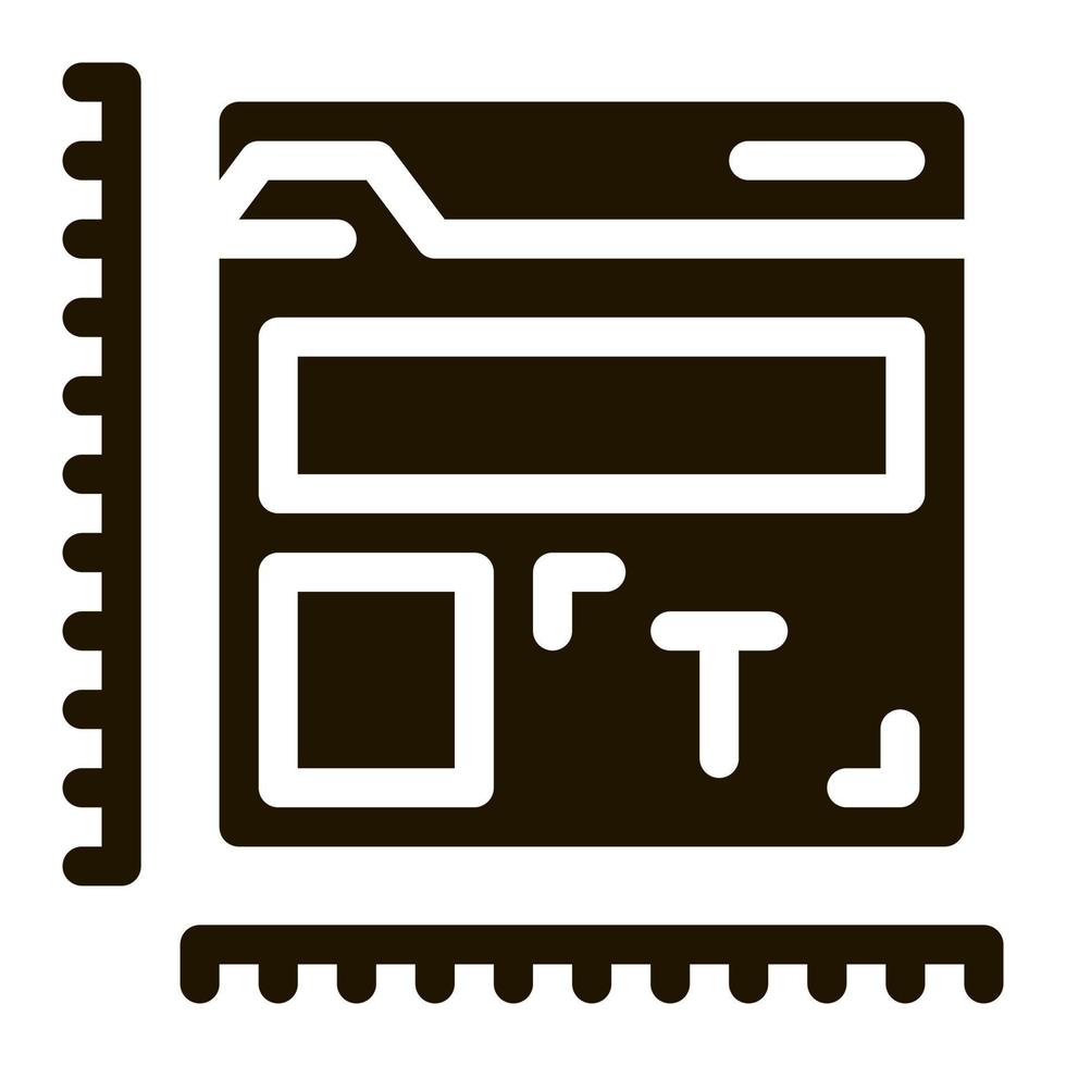 creature and design web site icon Vector Glyph Illustration